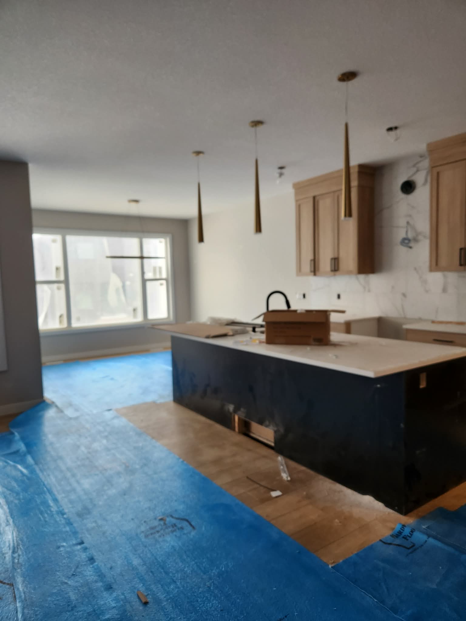 Basement drywall work