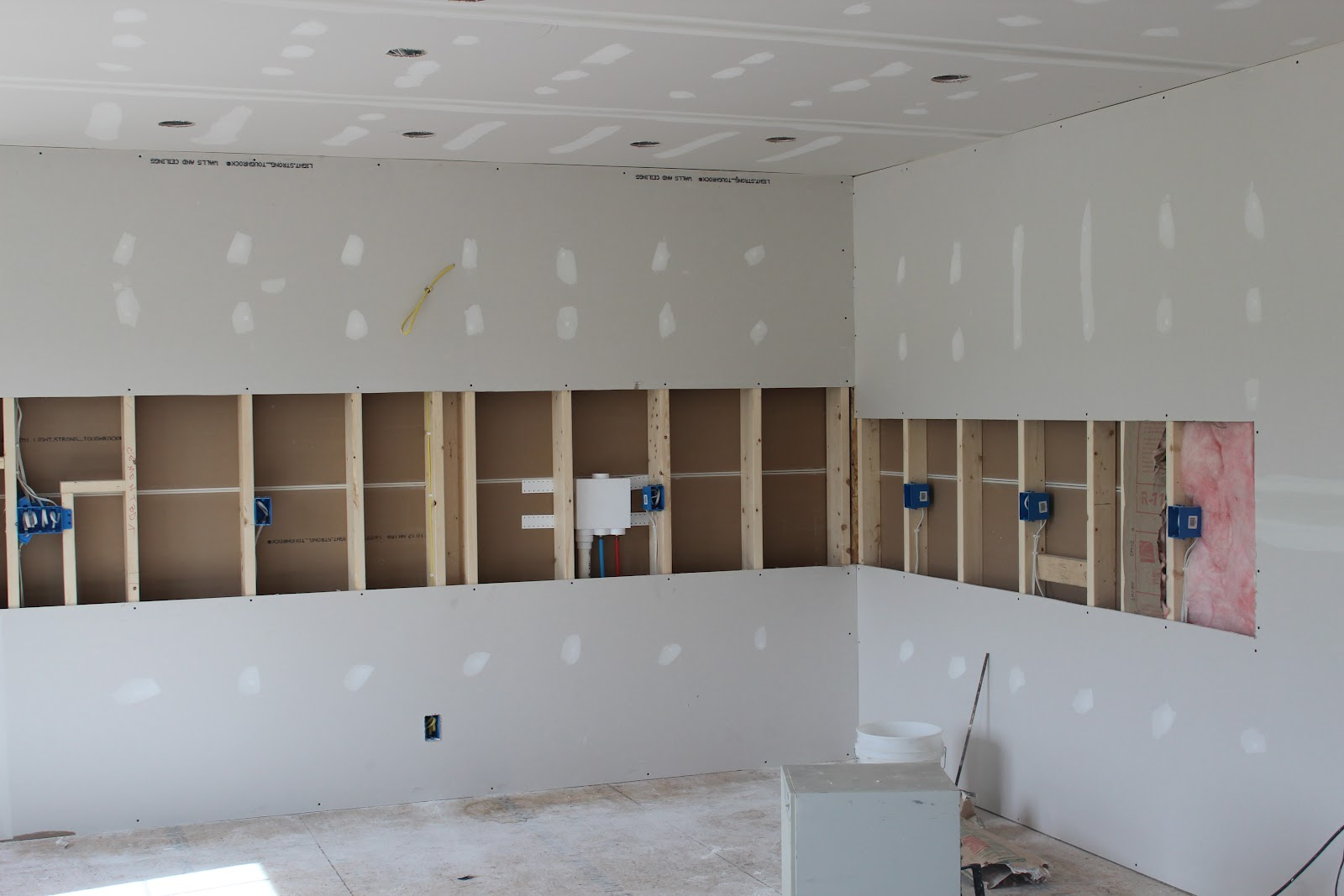 Drywall installation process