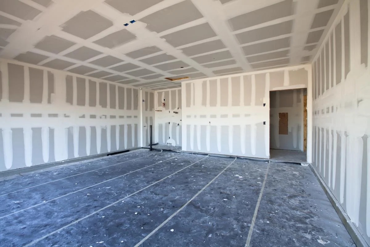 Drywall finishing work